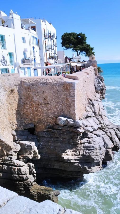 Adosado con fantásticas vistas al mar y piscina. Peníscola Exterior foto
